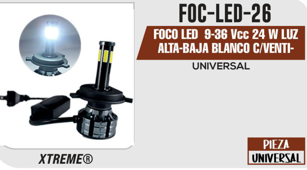 FOCO LED 9-36 Vcc 24 W