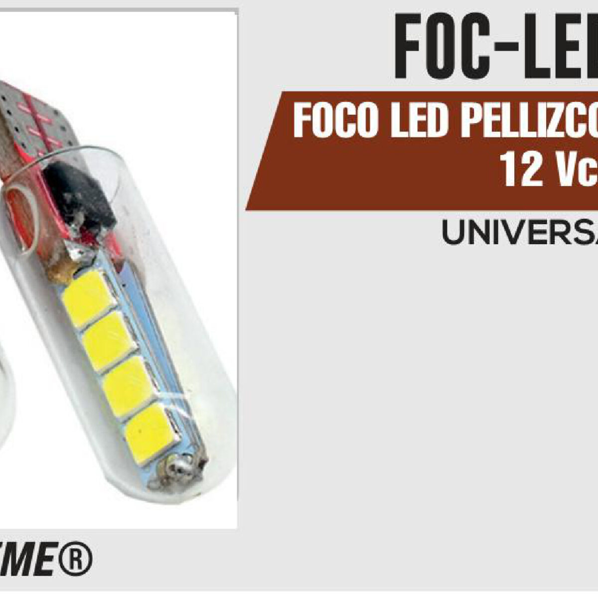 FOCO LED PELLIZCO LUZ BLANCA 12Vcc