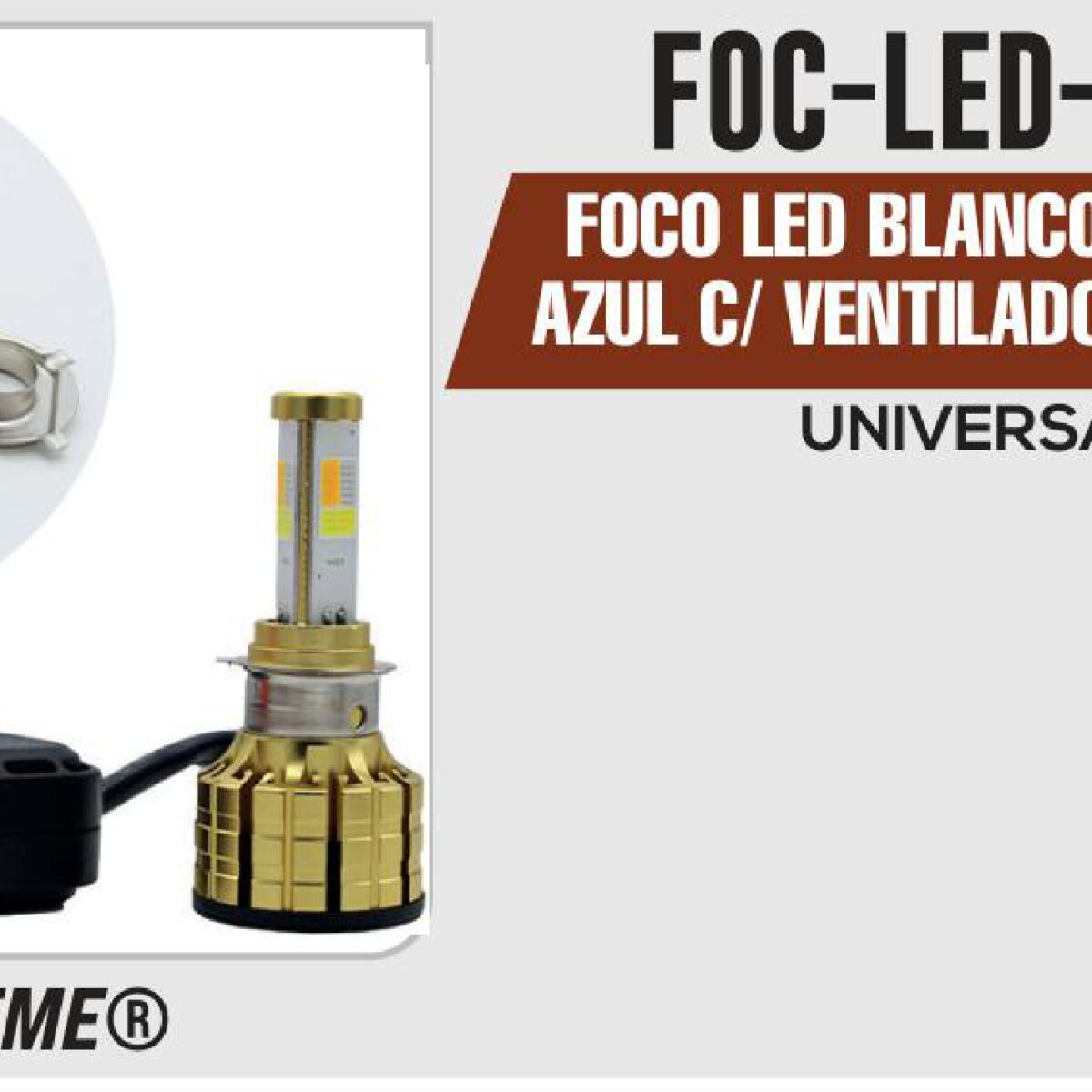 FOCO LED BLANCO/AMARILLO/AZUL C/ VENTILADOR Y ACCESORIOS 9-36 Vcc 30 W
