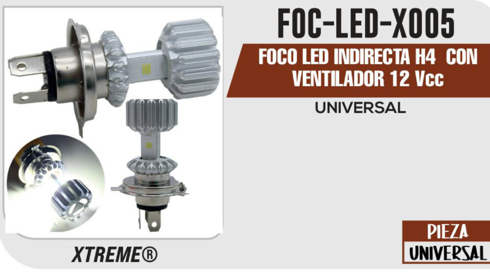 FOCO LED INDIRECTA H4  12Vcc
