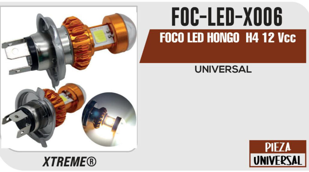 FOCO LED HONGO H4 12Vcc