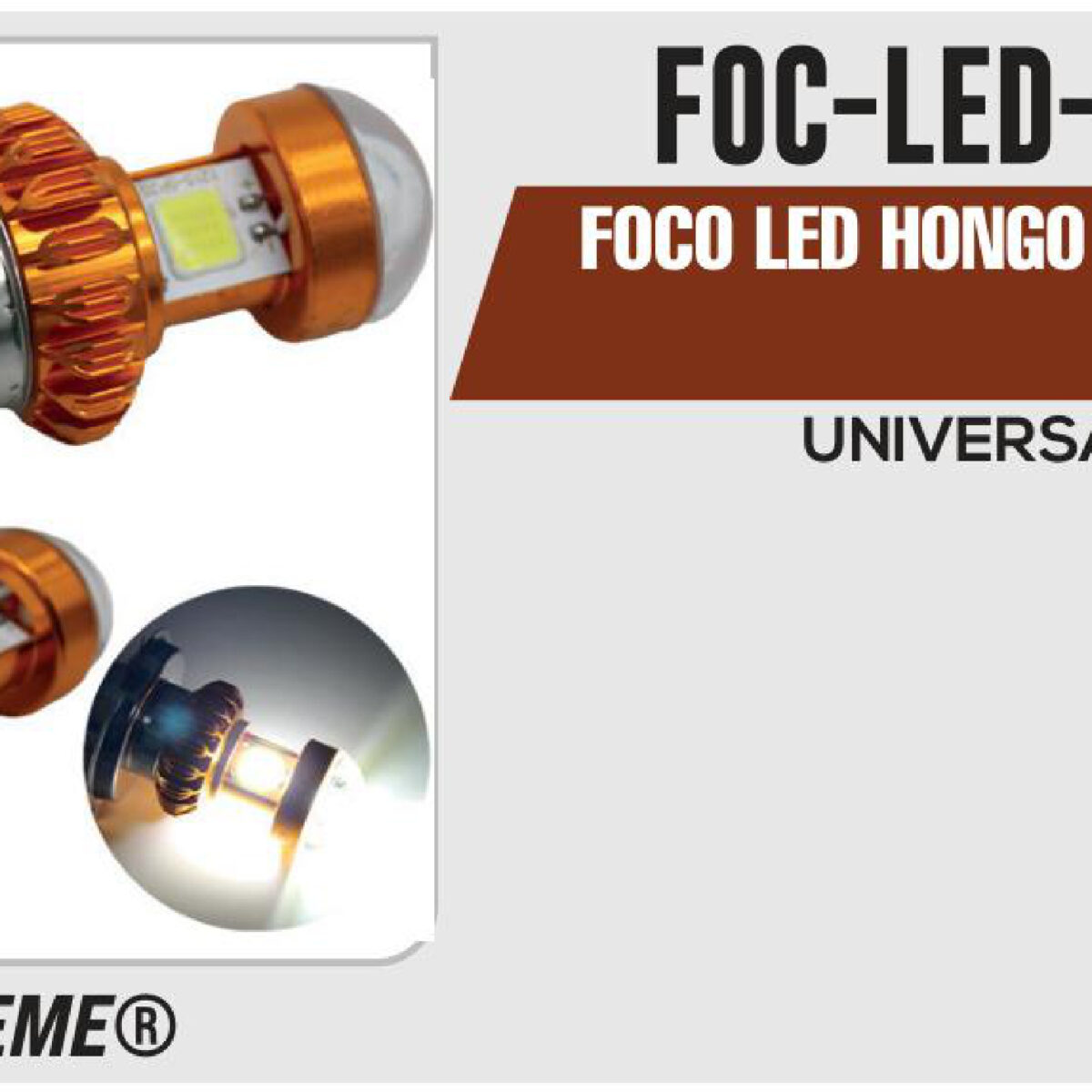 FOCO LED HONGO H4 12Vcc