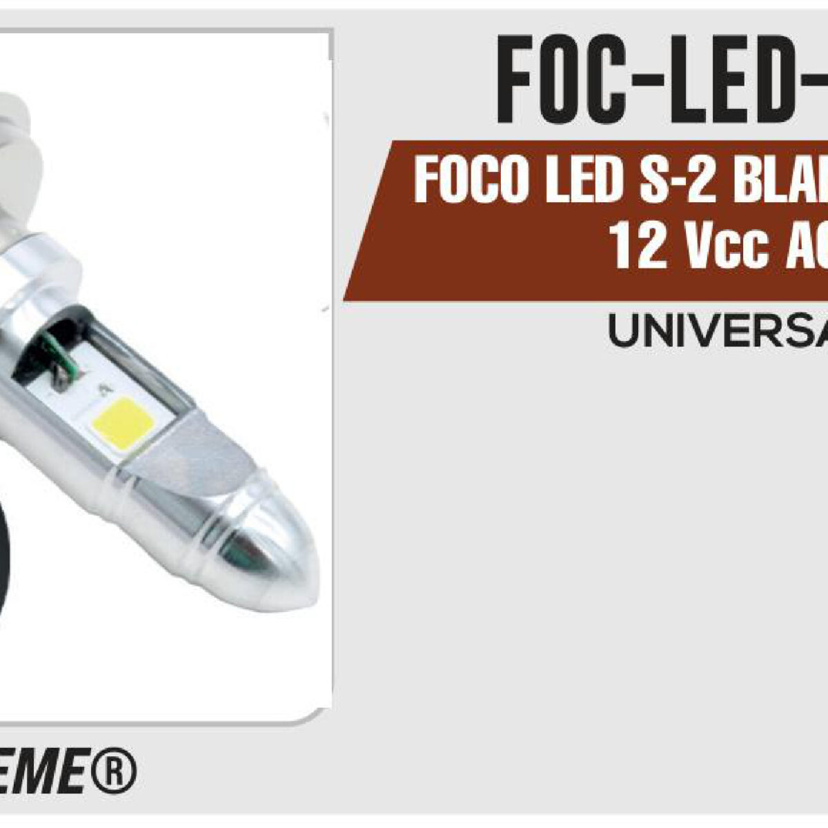 FOCO LED H4 BLANCO 1000LM 12Vcc AC/DC
