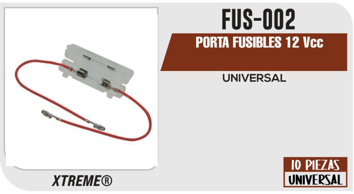 PORTA FUSIBLES 12Vcc