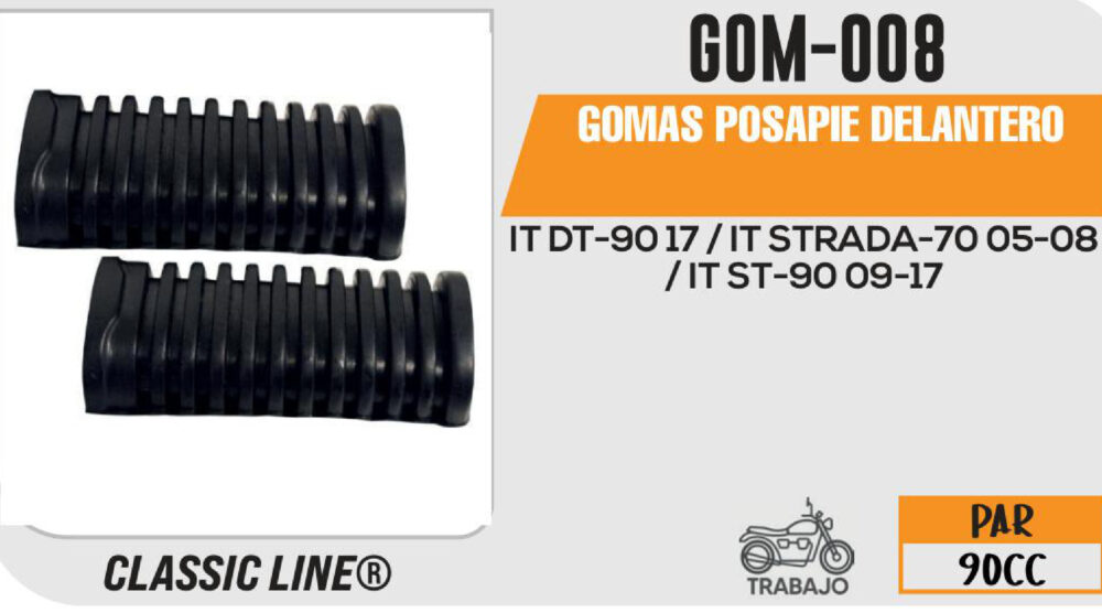 GOMAS POSAPIE DELANTERO