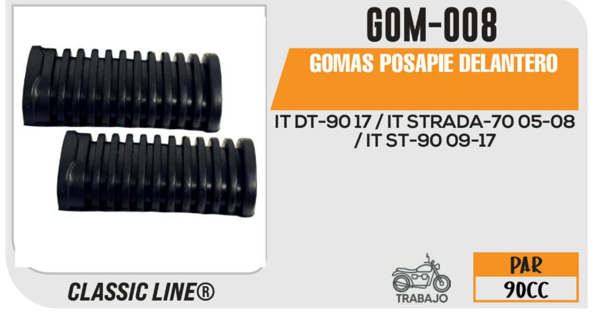 GOMAS POSAPIE DELANTERO
