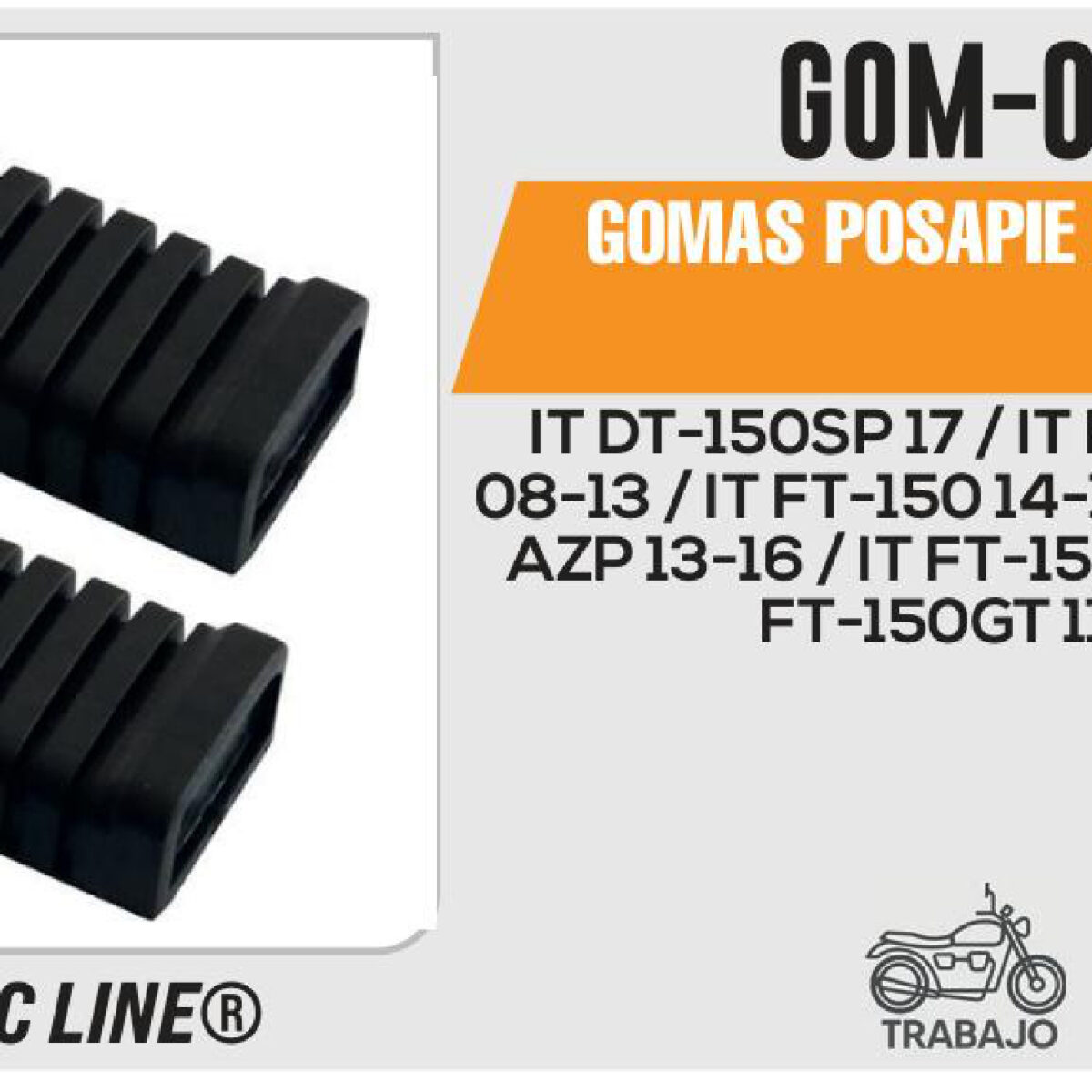 GOMAS POSAPIE DELANTERO