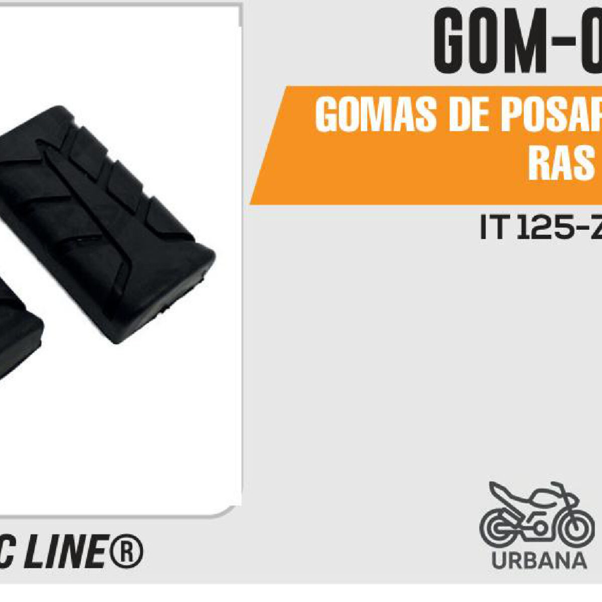 GOMAS DE POSAPIE DELANTERAS
