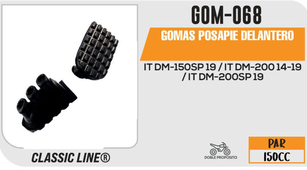 GOMAS POSAPIE DELANTERO