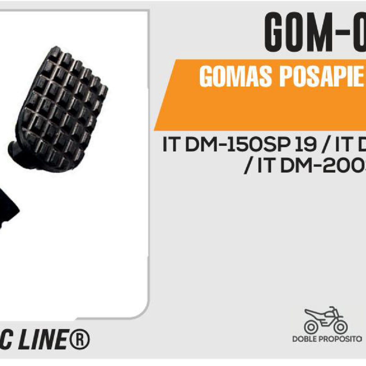 GOMAS POSAPIE DELANTERO