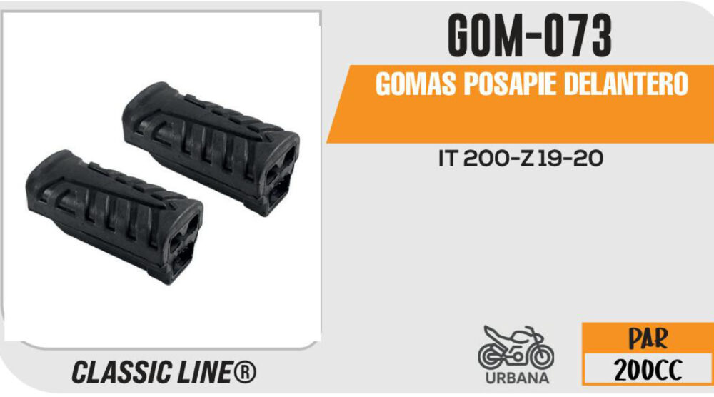 GOMAS POSAPIE DELANTERO