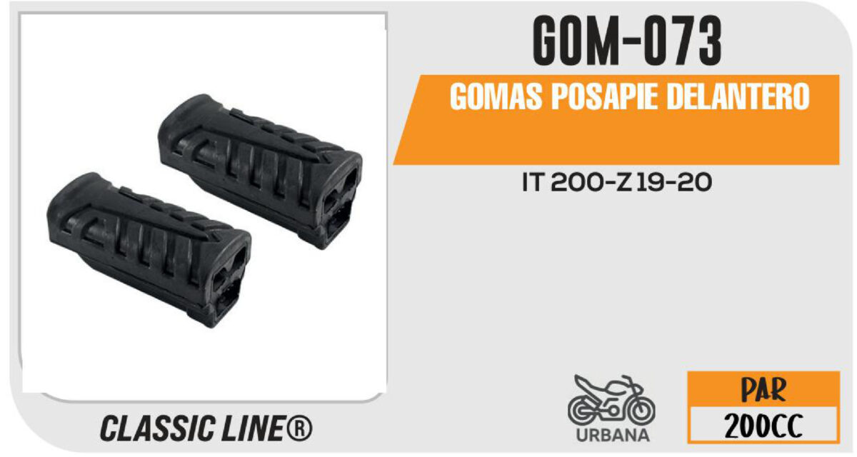 GOMAS POSAPIE DELANTERO