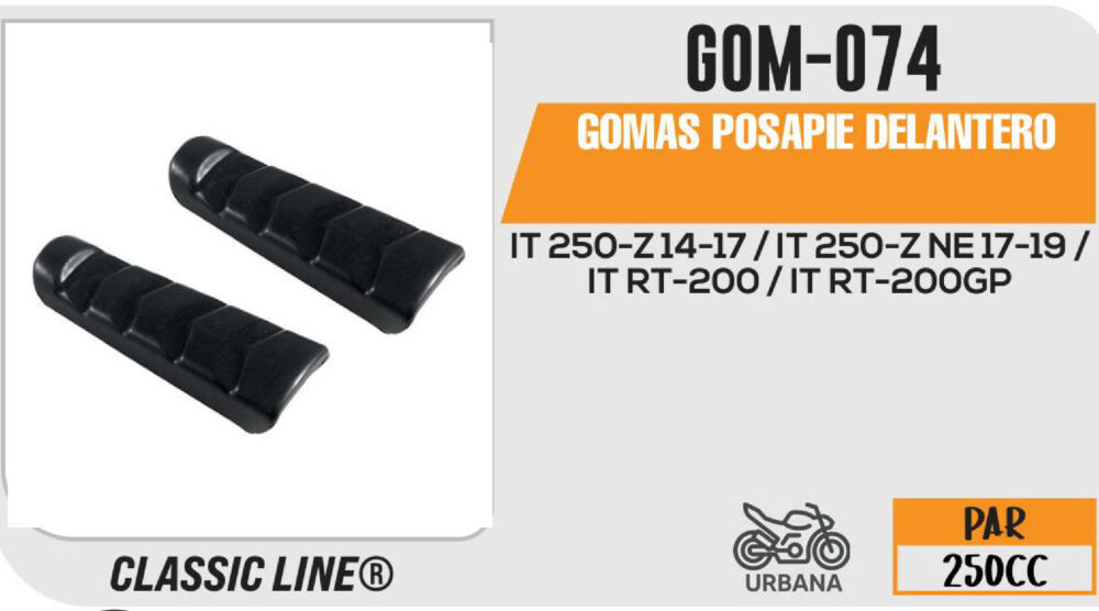 GOMAS POSAPIE DELANTERO