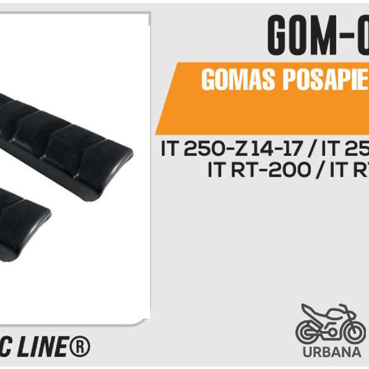 GOMAS POSAPIE DELANTERO