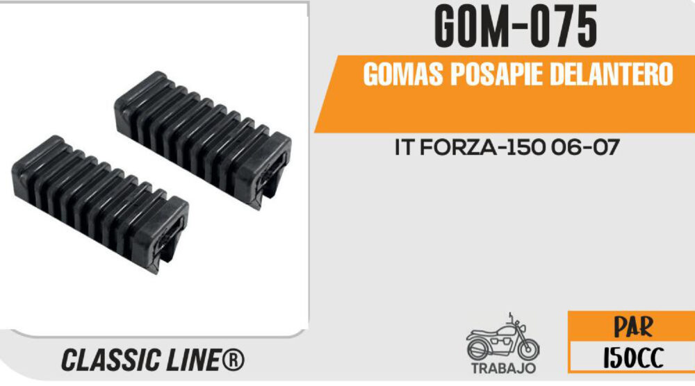 GOMAS POSAPIE DELANTERO