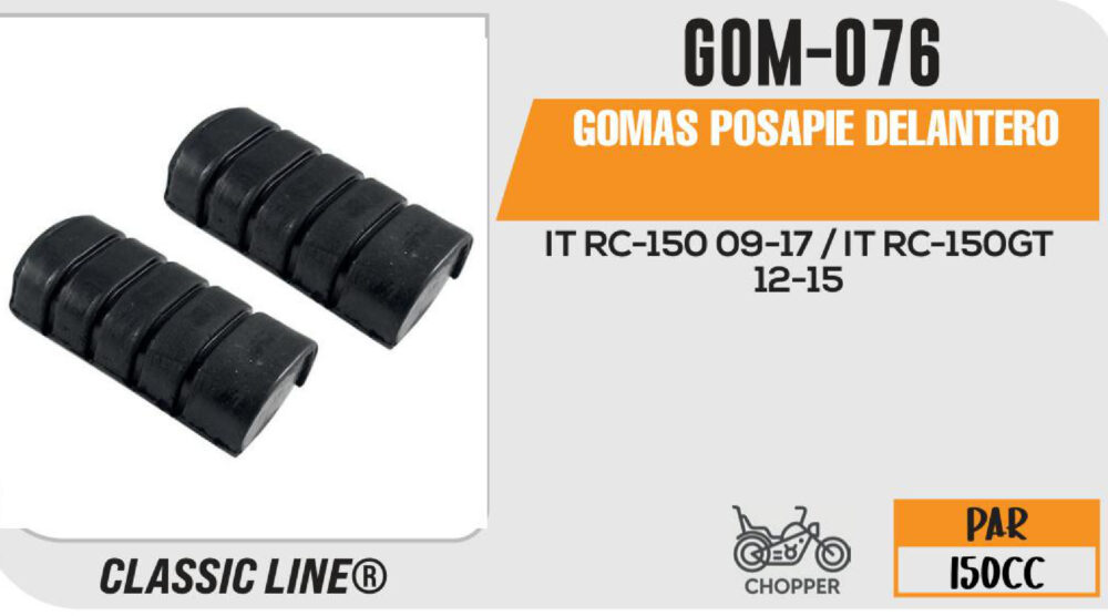 GOMAS POSAPIE DELANTERO