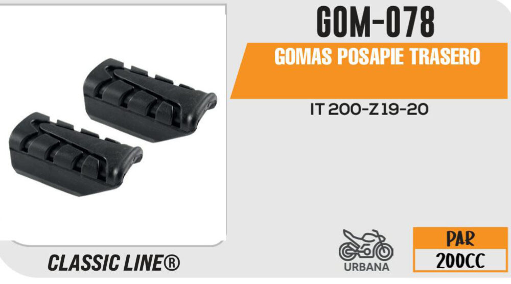 GOMAS POSAPIE TRASERO