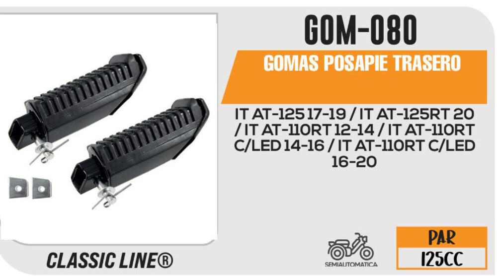 GOMAS POSAPIE TRASERO