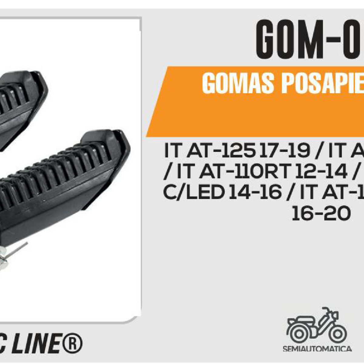 GOMAS POSAPIE TRASERO