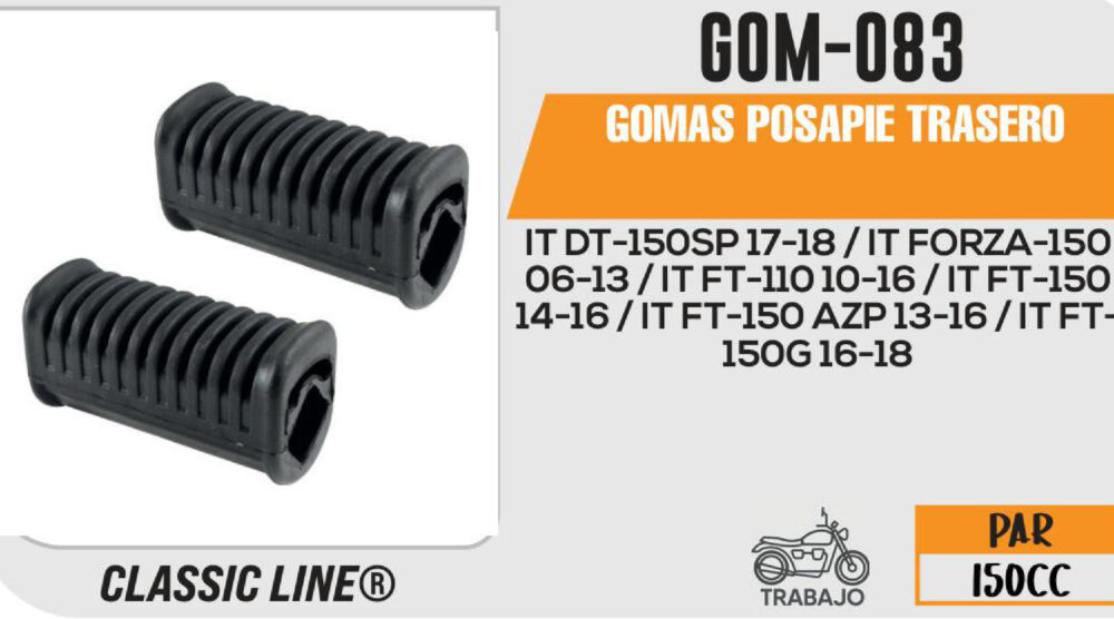 GOMAS POSAPIE TRASERO