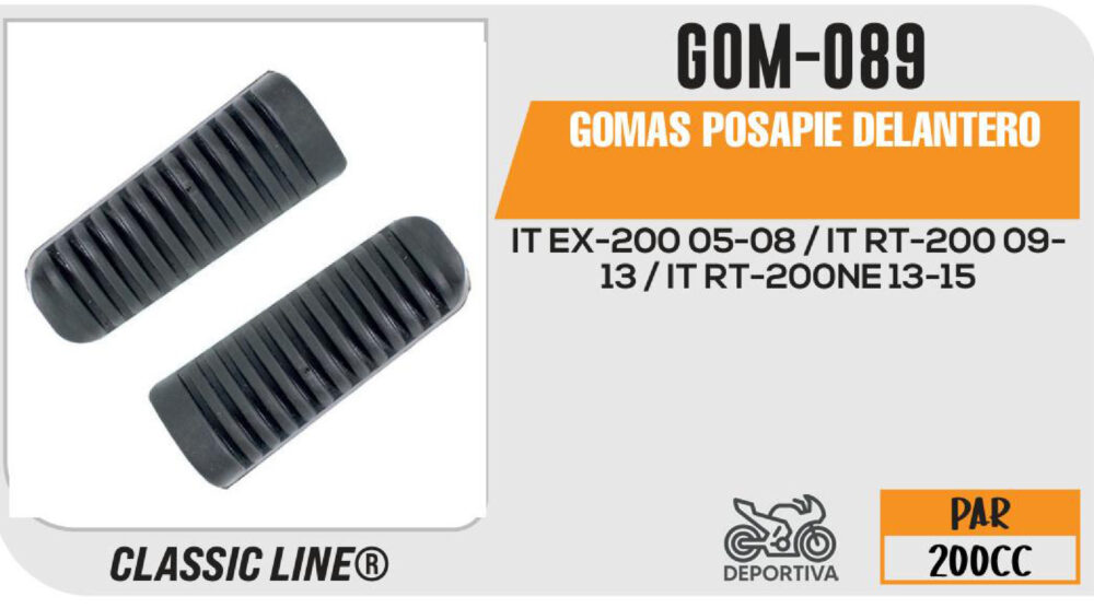 GOMAS POSAPIE DELANTERO