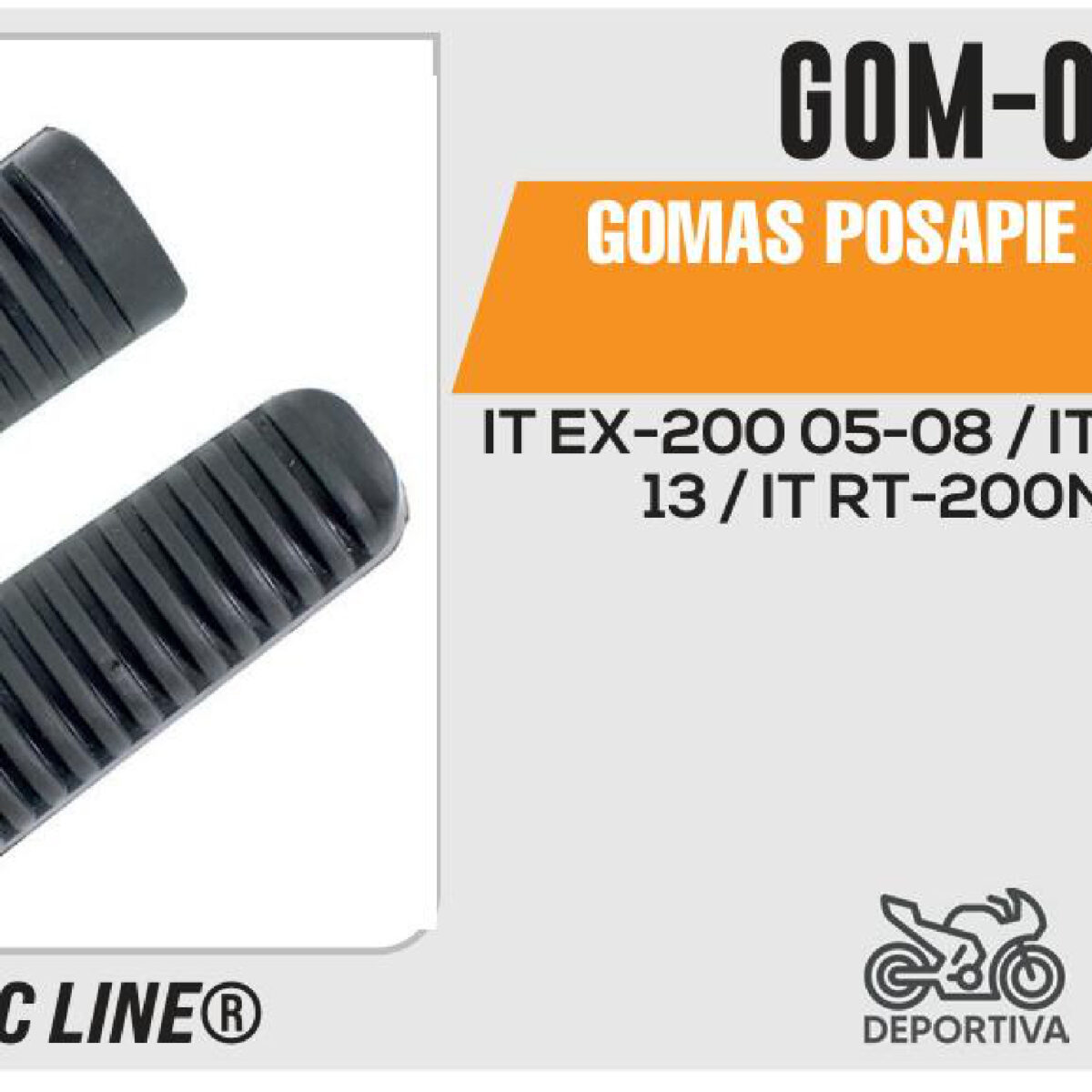 GOMAS POSAPIE DELANTERO