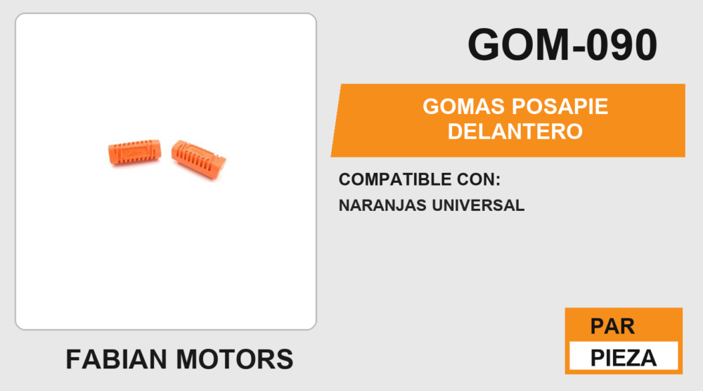 GOMAS POSAPIE DELANTERO
