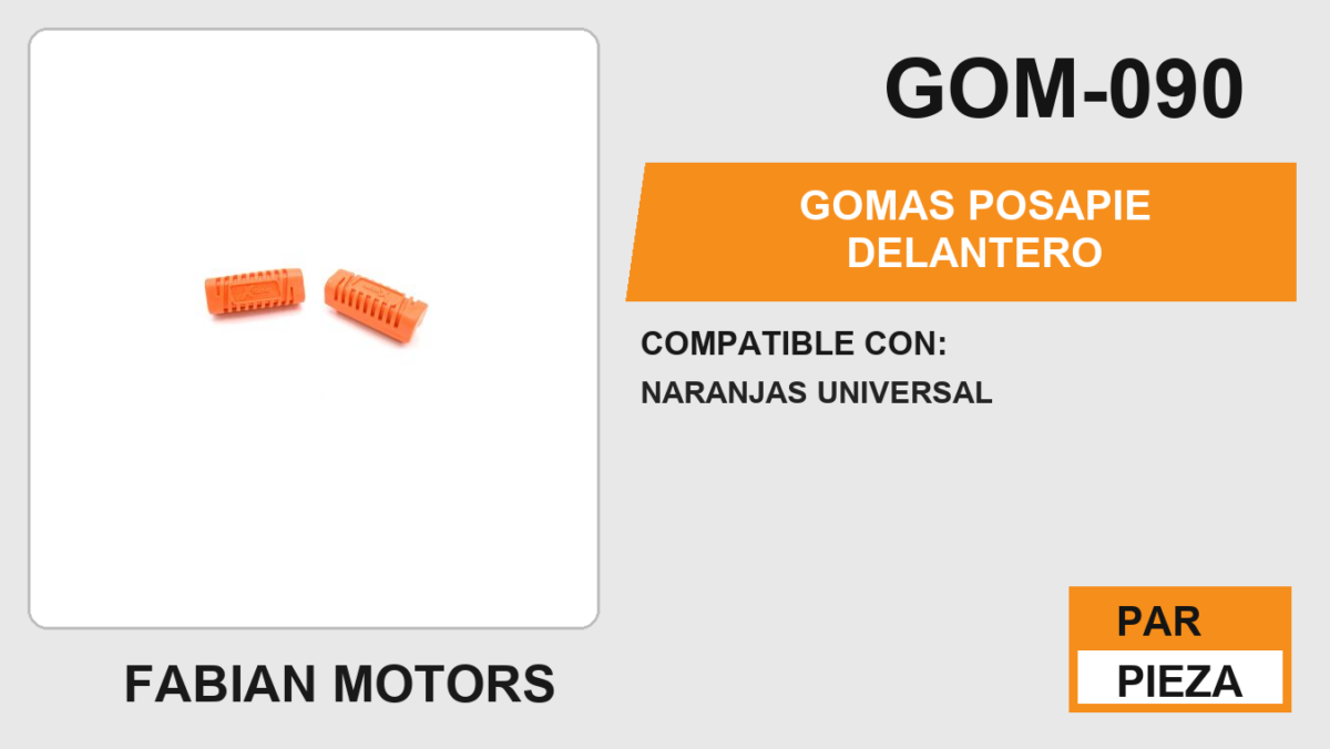 GOMAS POSAPIE DELANTERO