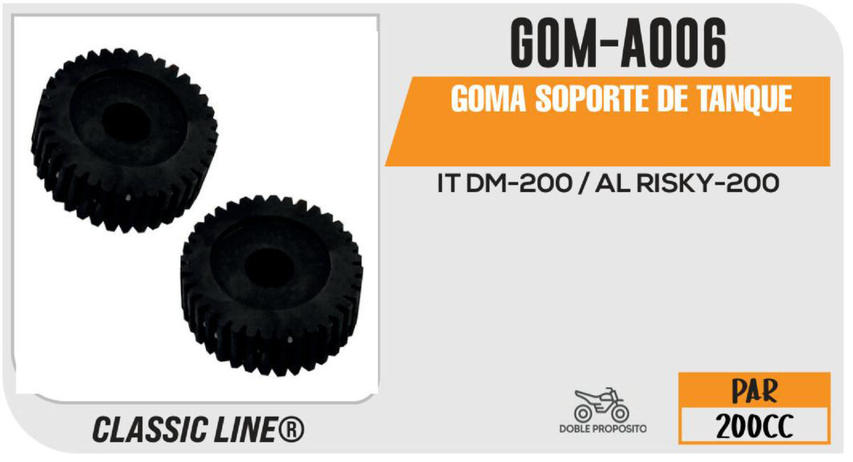 GOMA SOPORTE DE TANQUE