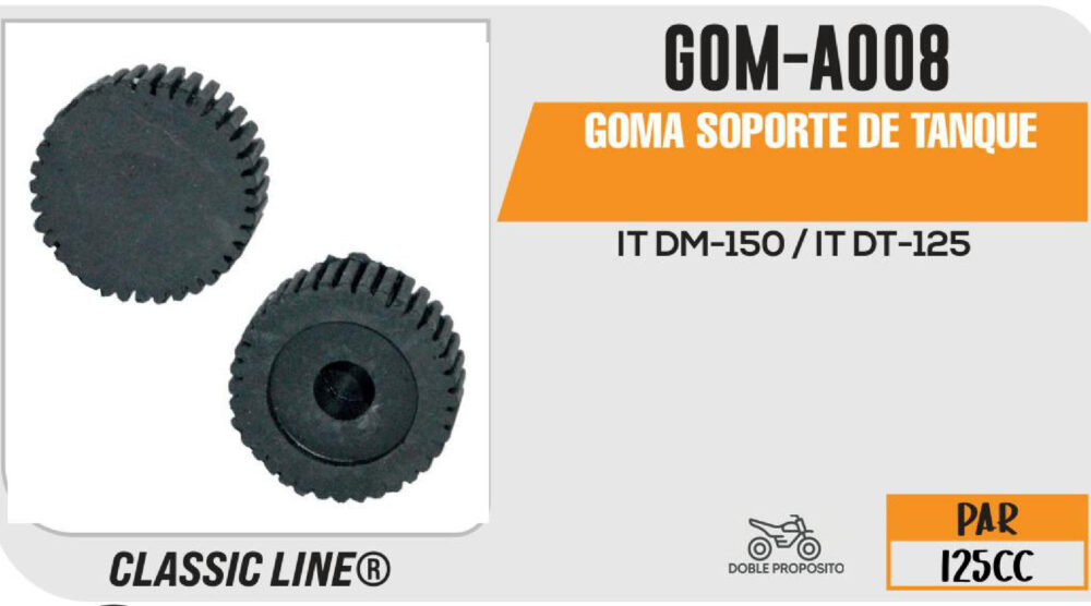 GOMA SOPORTE DE TANQUE