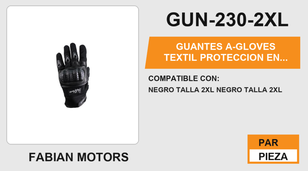 GUANTES A-GLOVES TEXTIL PROTECCION EN NUDILLOS SMART TOUCH SCREEN ANTIDERRAPANTE EN LA PALMA