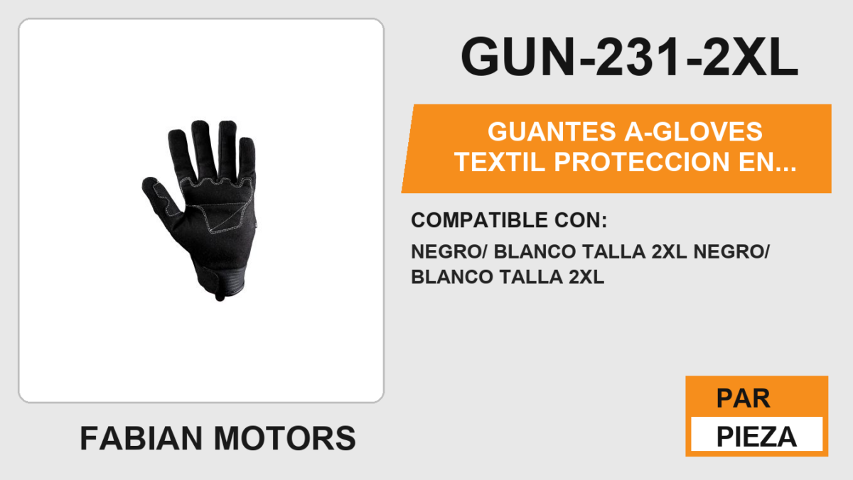 GUANTES A-GLOVES TEXTIL PROTECCION EN NUDILLOS SMART TOUCH SCREEN ANTIDERRAPANTE EN LA PALMA
