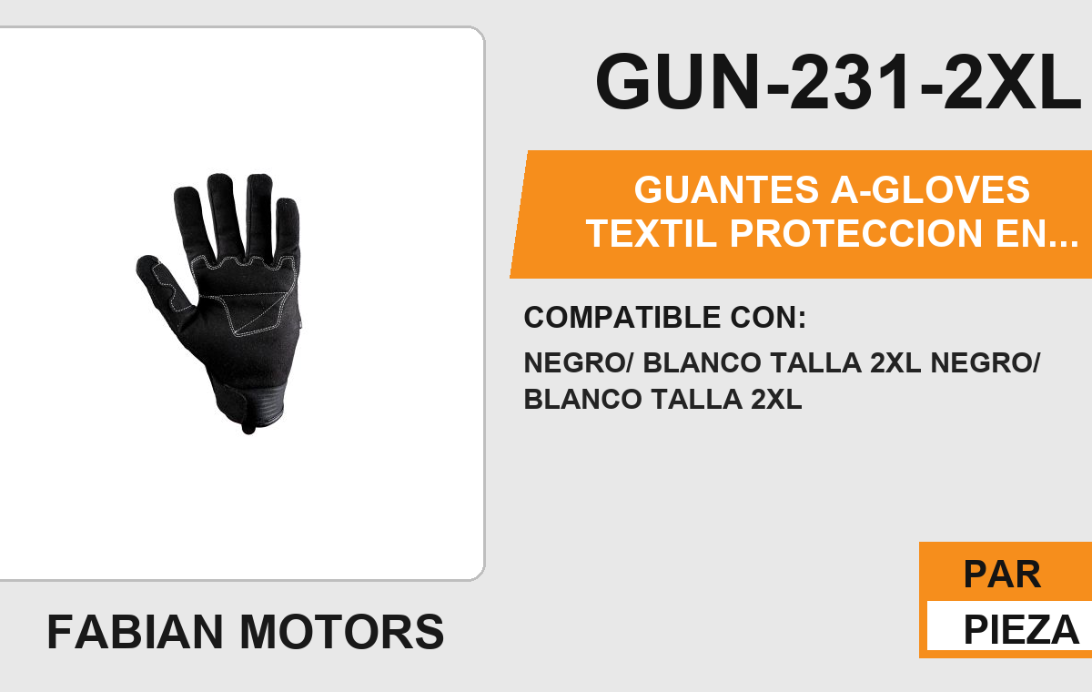 GUANTES A-GLOVES TEXTIL PROTECCION EN NUDILLOS SMART TOUCH SCREEN ANTIDERRAPANTE EN LA PALMA