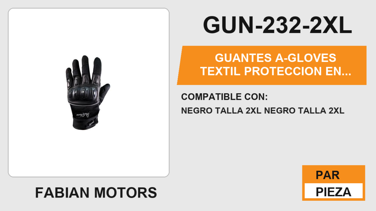 GUANTES A-GLOVES TEXTIL PROTECCION EN NUDILLOS SMART TOUCH SCREEN ANTIDERRAPANTE EN LA PALMA