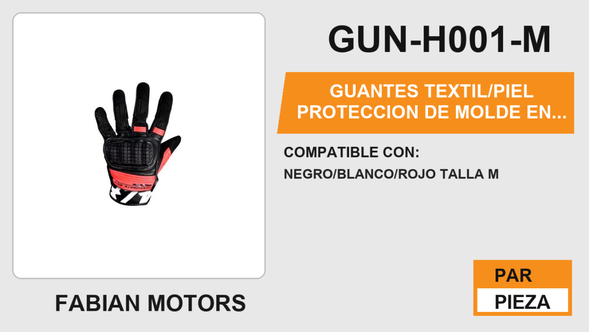 GUANTES TEXTIL/PIEL PROTECCION DE MOLDE EN NUDILLOS ANTIDERRAPANTE EN LA PALMA