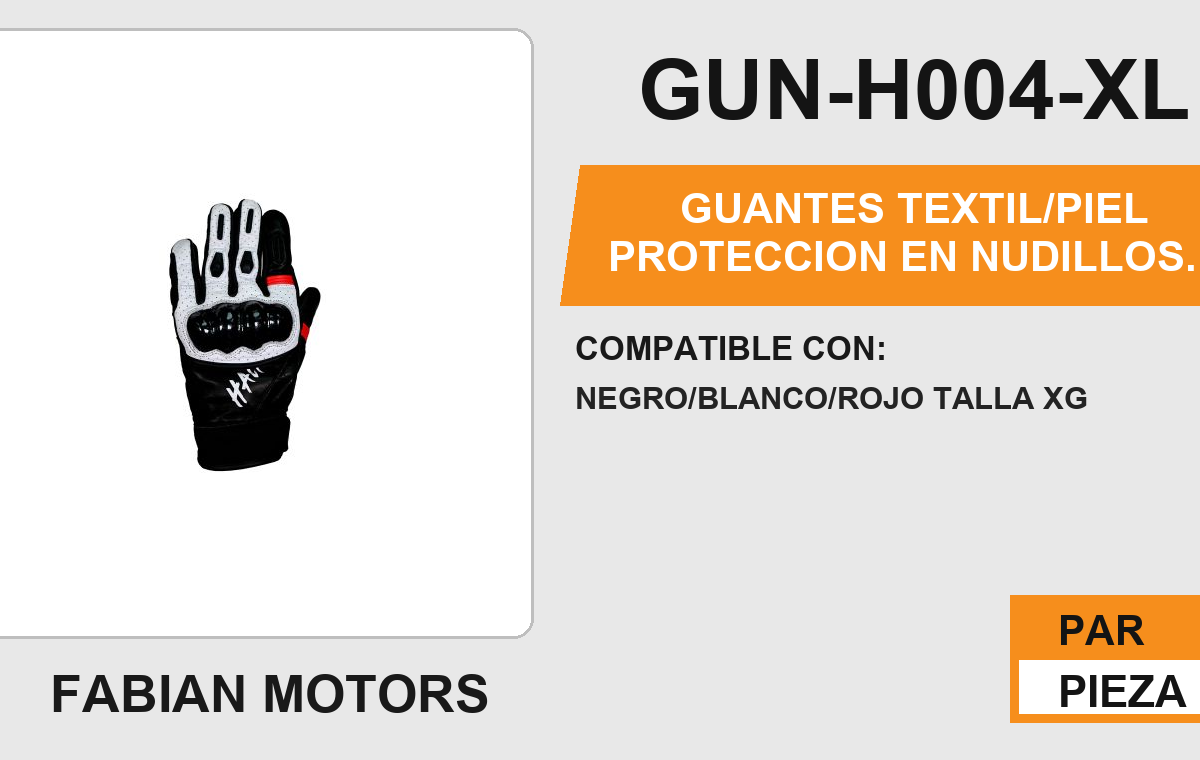 GUANTES TEXTIL/PIEL PROTECCION EN NUDILLOS ANTIDERRAPANTE EN LA PALMA