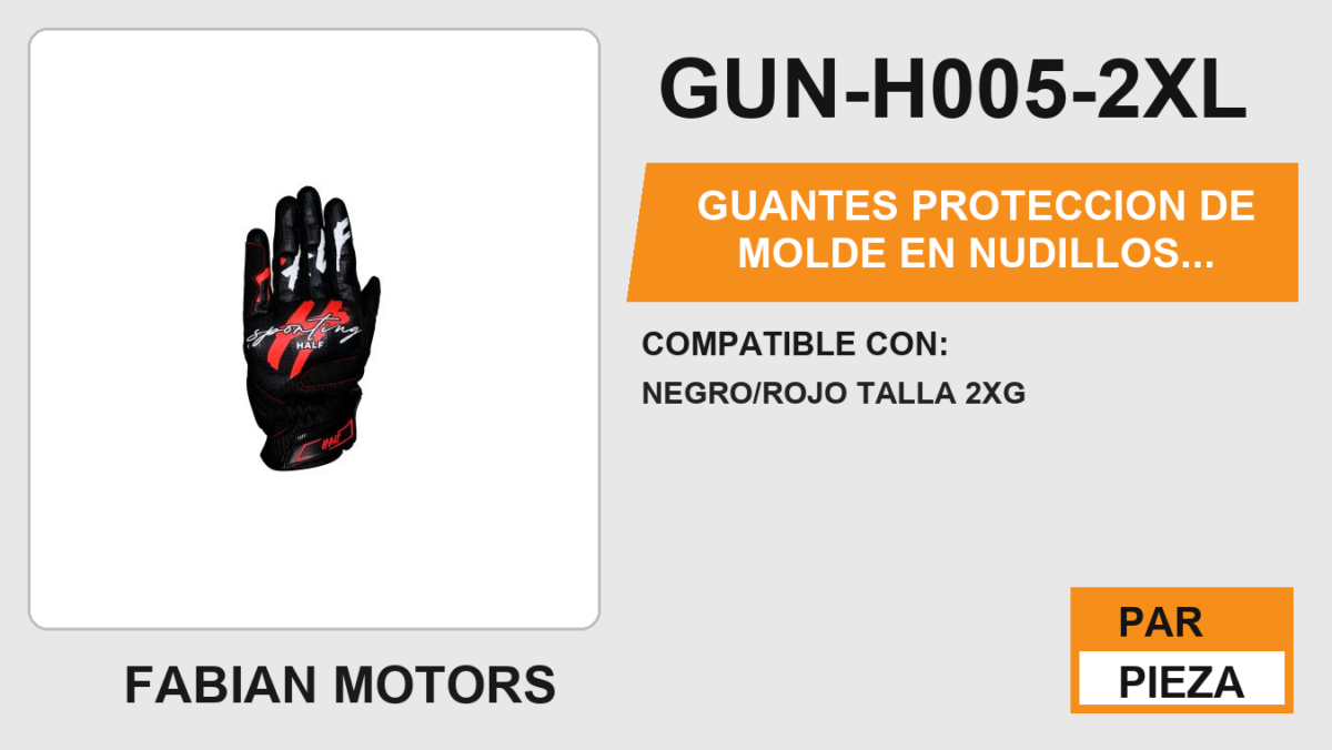 GUANTES PROTECCION DE MOLDE EN NUDILLOS MICROFIBRA EN LA PALMA