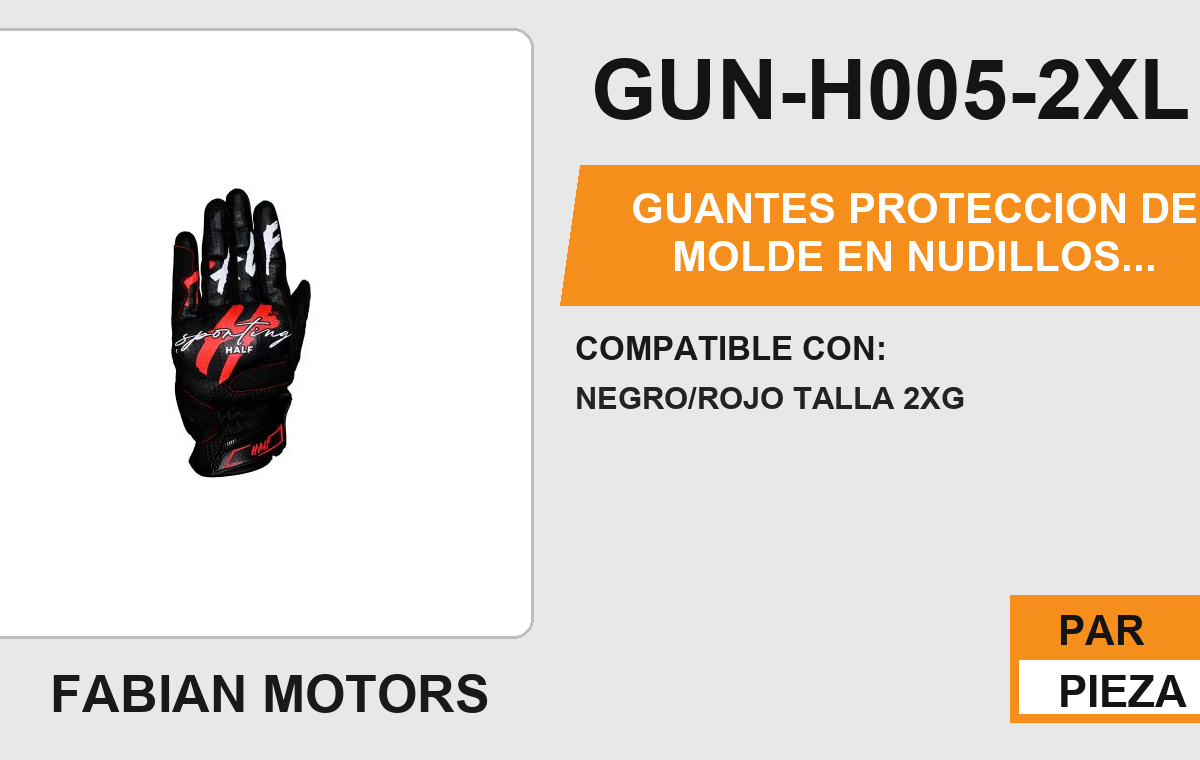 GUANTES PROTECCION DE MOLDE EN NUDILLOS MICROFIBRA EN LA PALMA