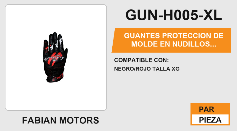 GUANTES PROTECCION DE MOLDE EN NUDILLOS MICROFIBRA EN LA PALMA