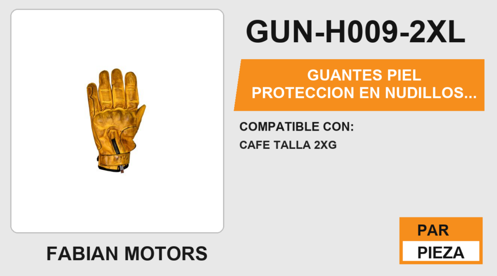 GUANTES PIEL PROTECCION EN NUDILLOS ANTIDERRAPANTE EN LA PALMA