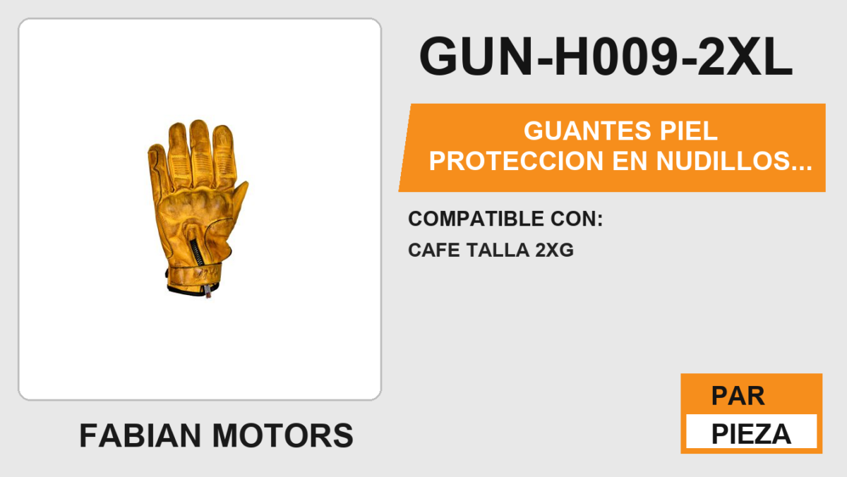 GUANTES PIEL PROTECCION EN NUDILLOS ANTIDERRAPANTE EN LA PALMA