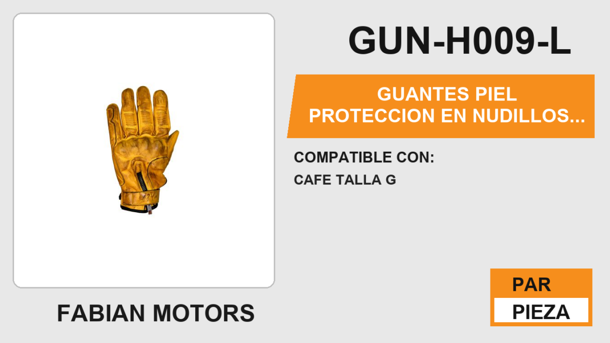 GUANTES PIEL PROTECCION EN NUDILLOS ANTIDERRAPANTE EN LA PALMA