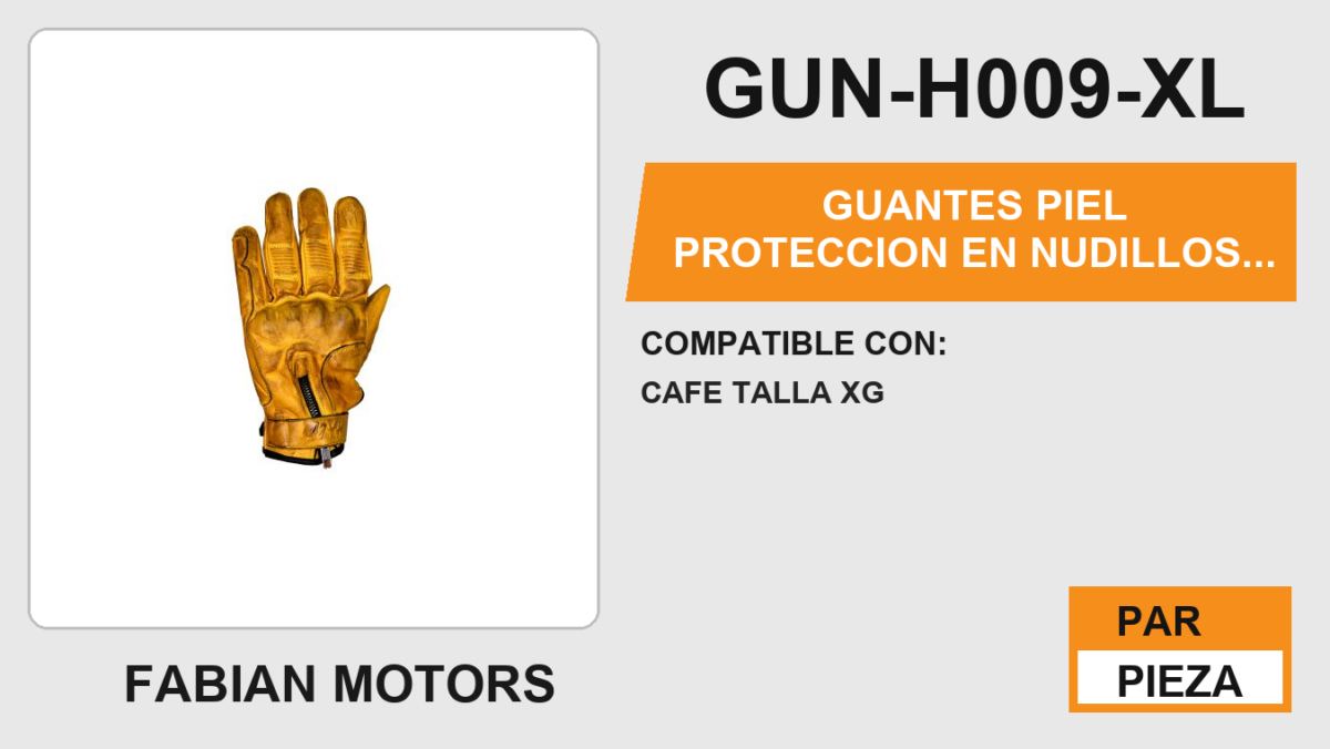 GUANTES PIEL PROTECCION EN NUDILLOS ANTIDERRAPANTE EN LA PALMA