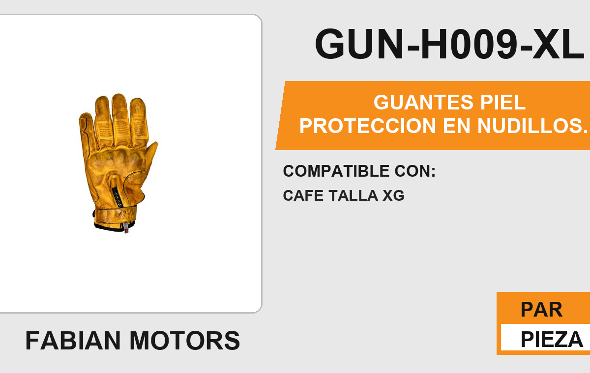 GUANTES PIEL PROTECCION EN NUDILLOS ANTIDERRAPANTE EN LA PALMA