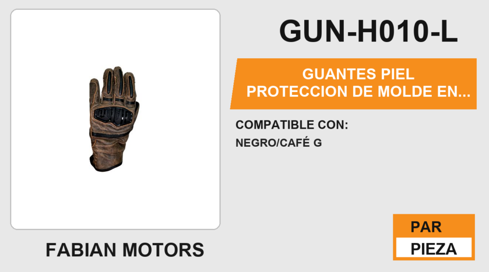 GUANTES PIEL PROTECCION DE MOLDE EN NUDILLOS ANTIDERRAPANTE EN LA PALMA