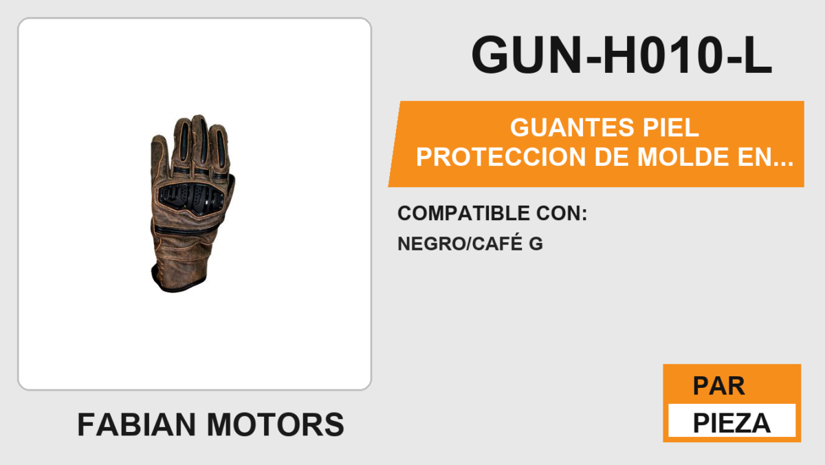 GUANTES PIEL PROTECCION DE MOLDE EN NUDILLOS ANTIDERRAPANTE EN LA PALMA