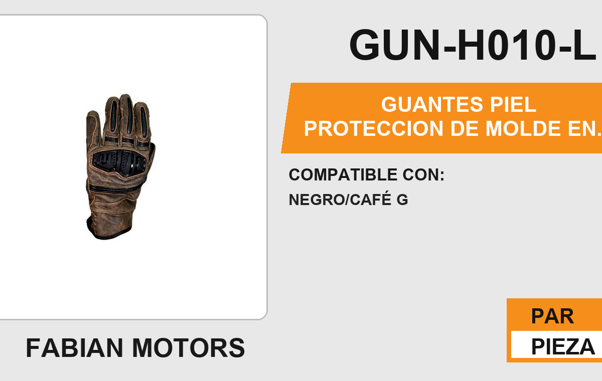 GUANTES PIEL PROTECCION DE MOLDE EN NUDILLOS ANTIDERRAPANTE EN LA PALMA