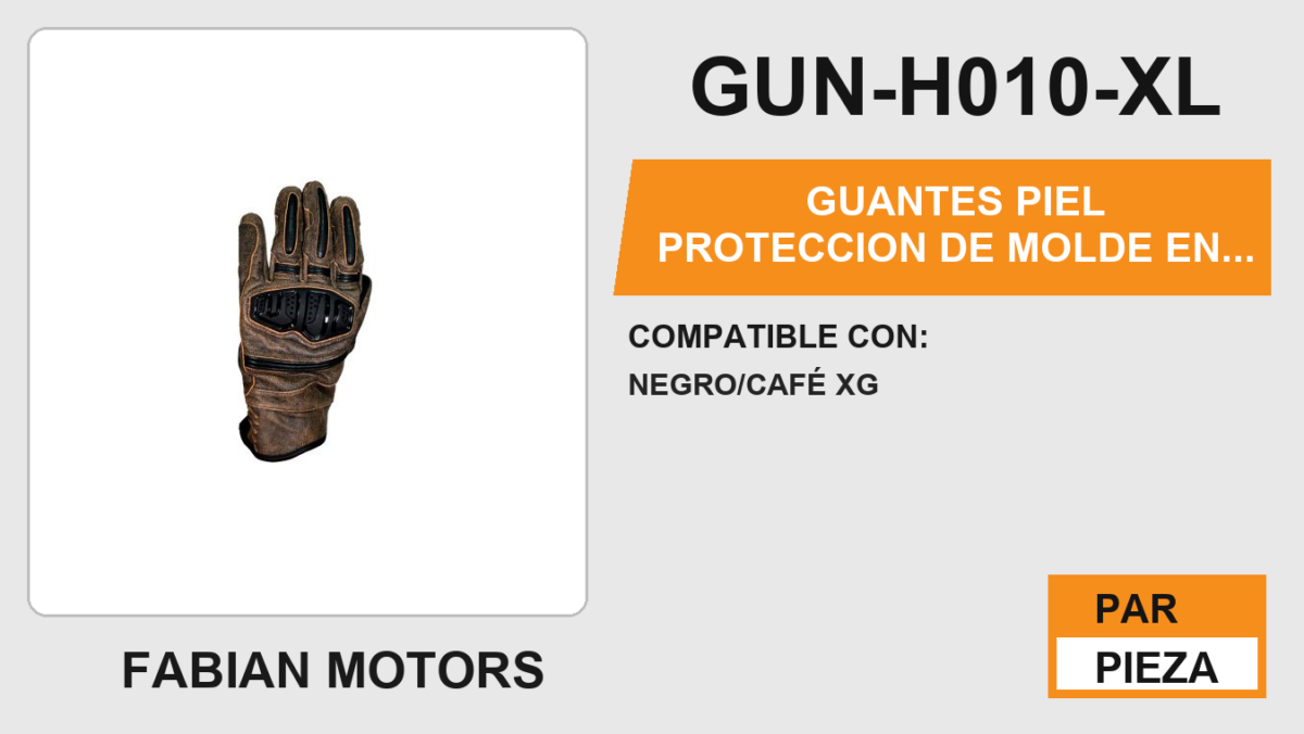 GUANTES PIEL PROTECCION DE MOLDE EN NUDILLOS ANTIDERRAPANTE EN LA PALMA