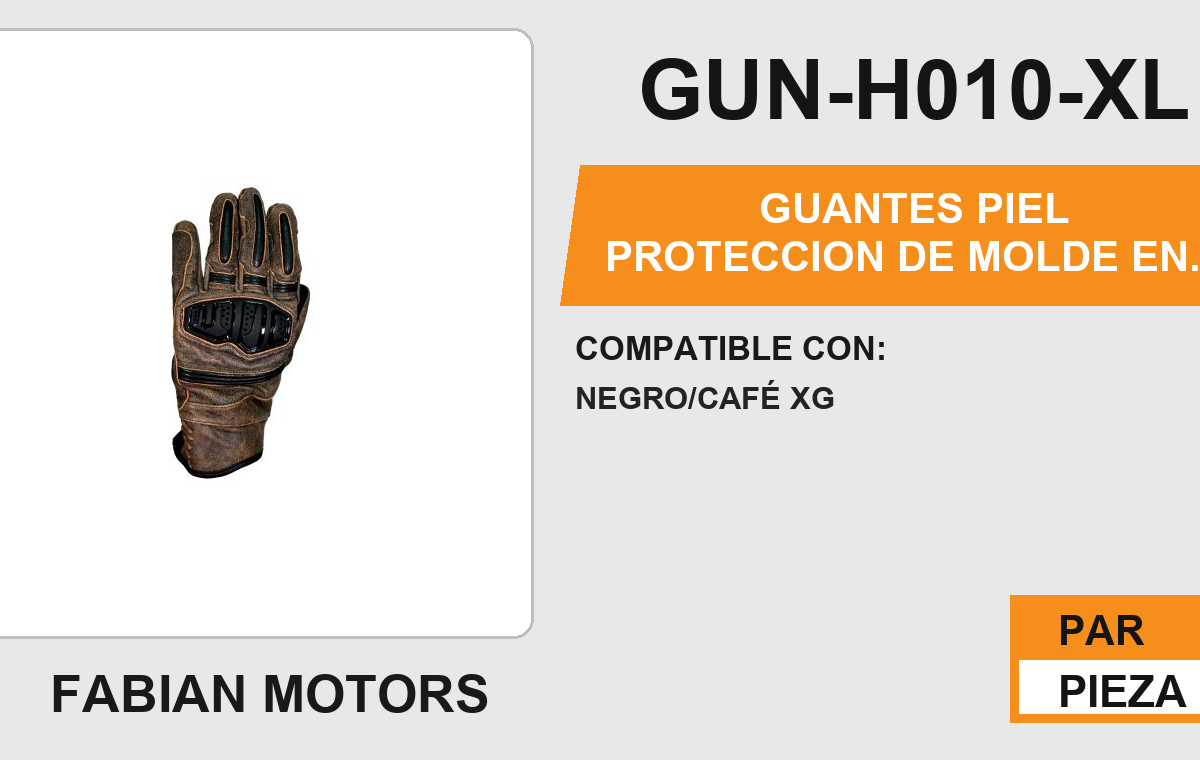 GUANTES PIEL PROTECCION DE MOLDE EN NUDILLOS ANTIDERRAPANTE EN LA PALMA