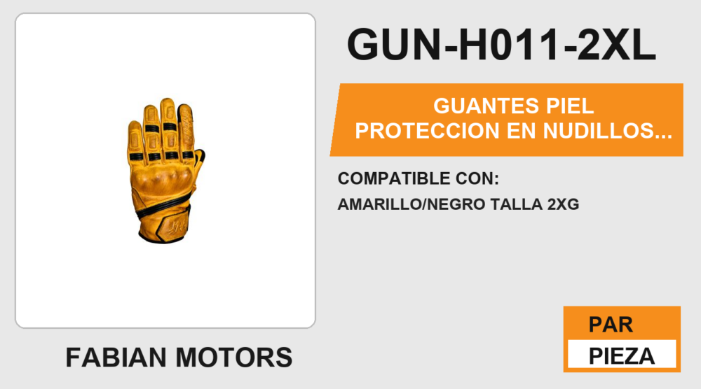 GUANTES PIEL PROTECCION EN NUDILLOS ANTIDERRAPANTE EN LA PALMA